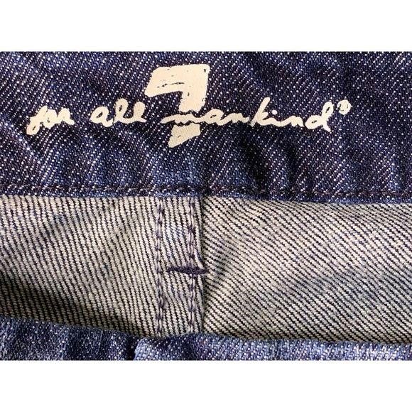 Women 7 for all Mankind size 28 A pocket Crop & Roll Skinny Jeans Low Rise 6177 - Picture 10 of 11